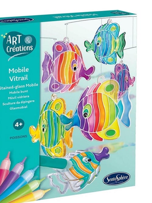 Mobile vitrail - poissons - Kiabi