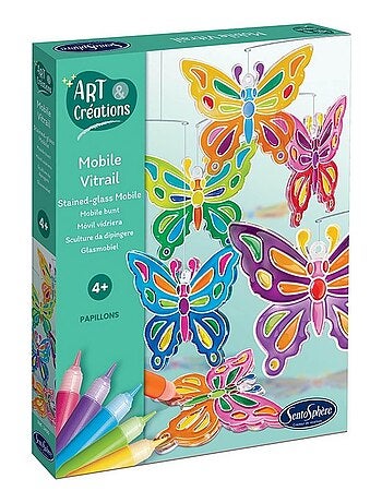 Mobile vitrail -papillons