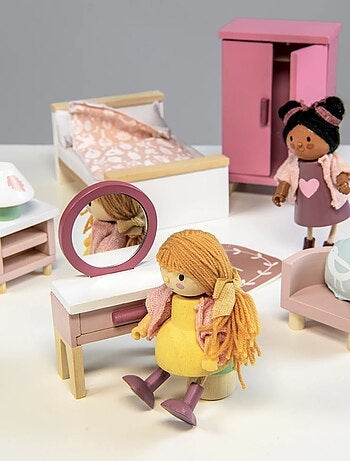 Mobilier chambre pour maison de poupées