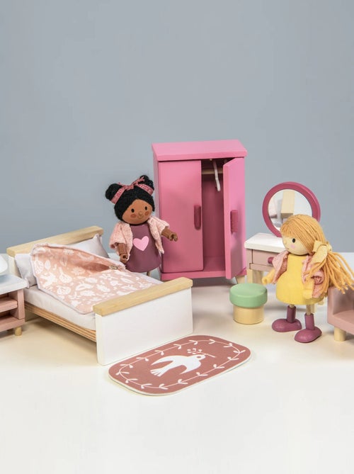 Mobilier chambre pour maison de poupées - Kiabi