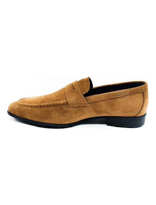 Mocassins à Enfiler Pour Homme - Velours, Semelle Caoutchouc, Confortables - 3