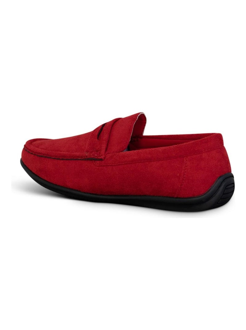 Mocassin à enfiler Kebello Rouge - Kiabi