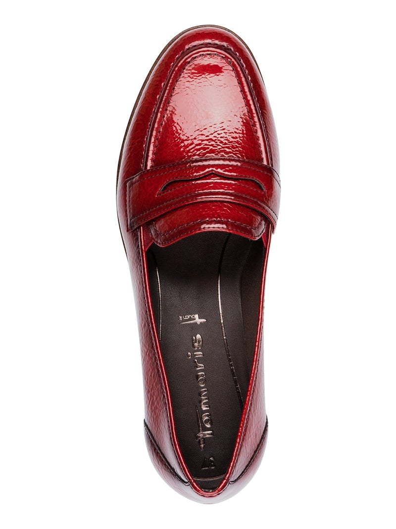Mocassin à Enfiler Tamaris Rouge - Kiabi