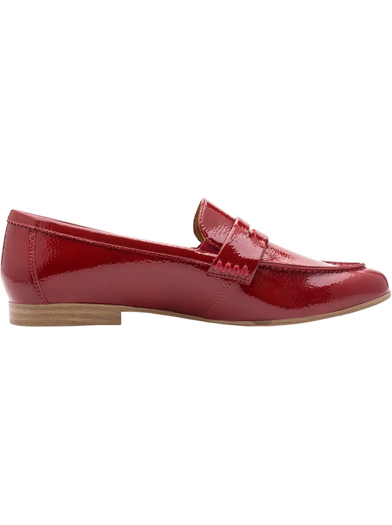 Mocassin à Enfiler Tamaris Rouge - Kiabi