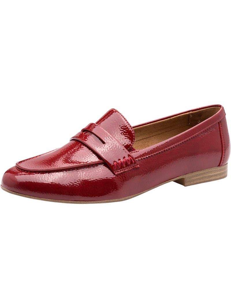 Mocassin à Enfiler Tamaris Rouge - Kiabi
