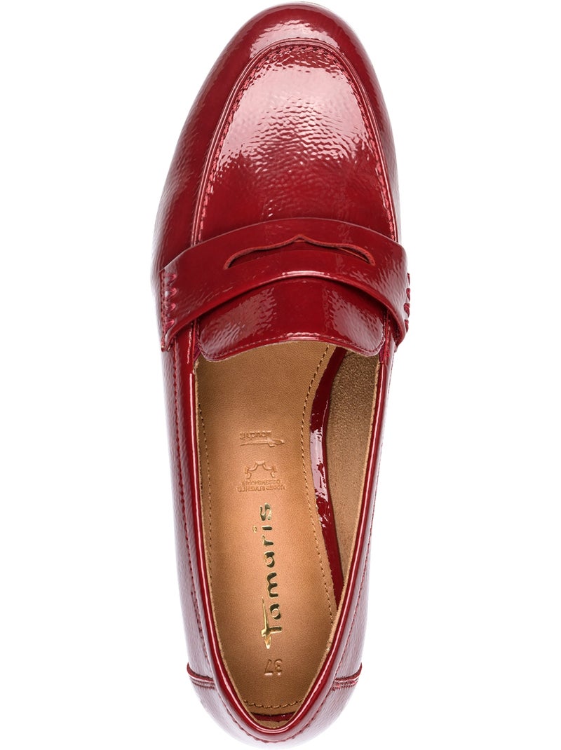 Mocassin à Enfiler Tamaris Rouge - Kiabi