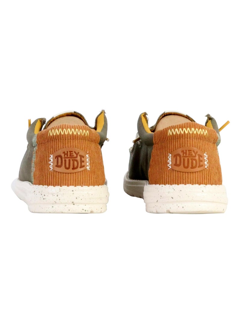 Mocassin à Lacets Hey Dude Wally Break Hey Day Vert - Kiabi