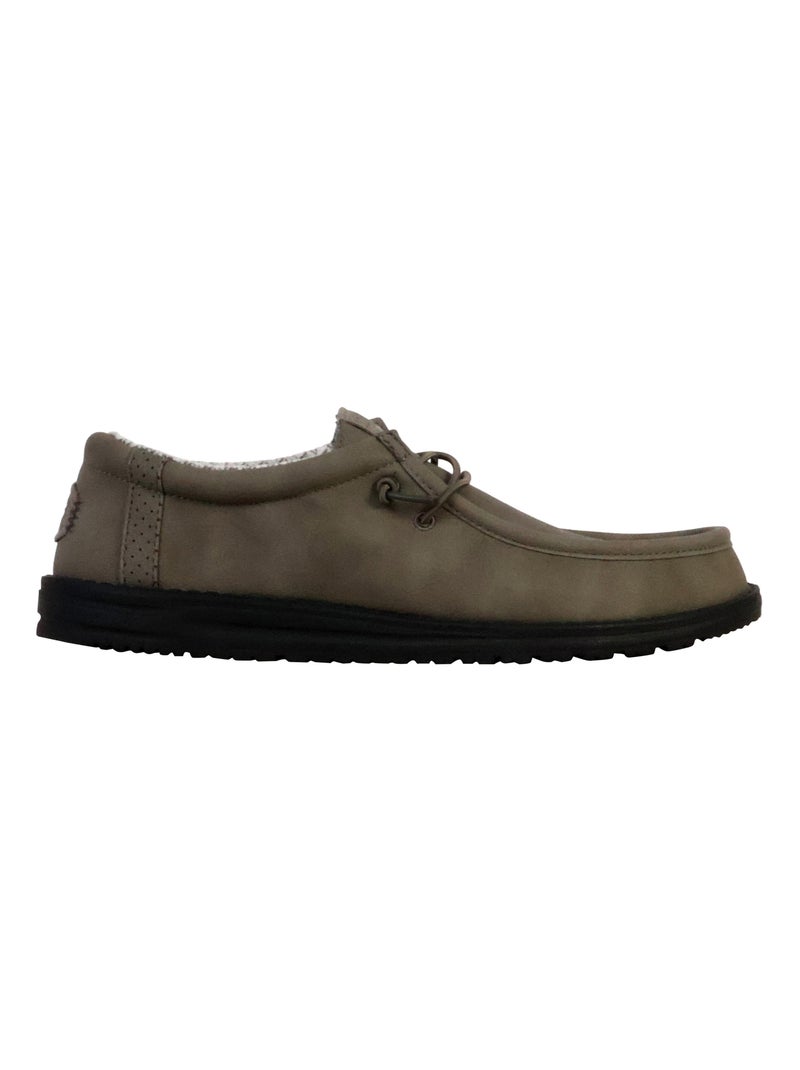 Mocassin à Lacets Hey Dude Wally Classic Gris - Kiabi