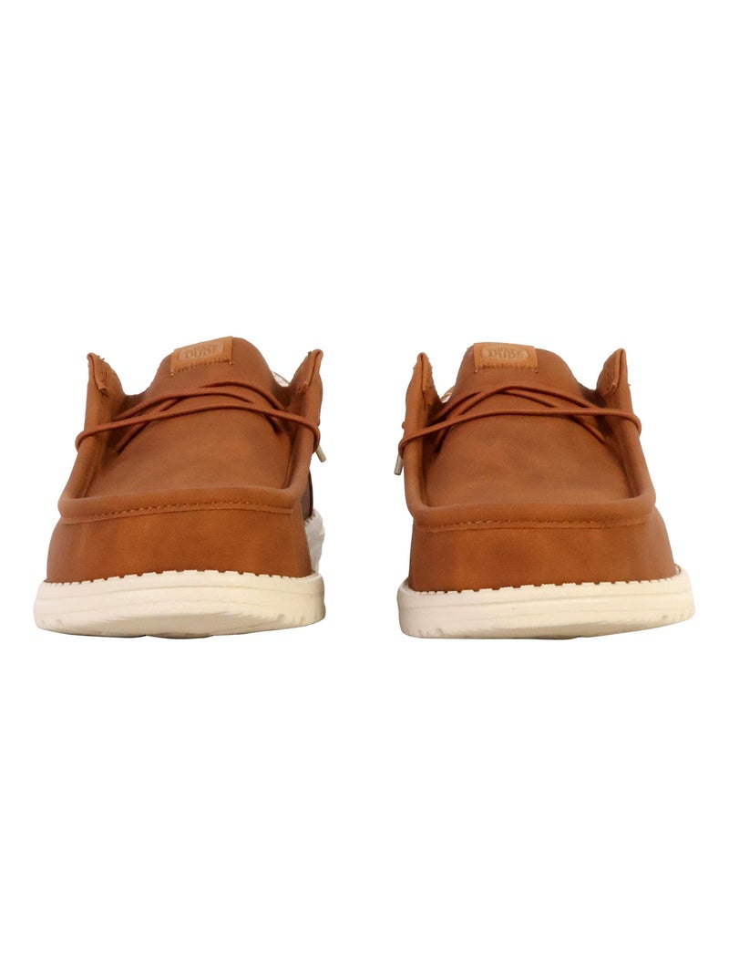 Mocassin à Lacets Hey Dude Wally Classic Marron - Kiabi
