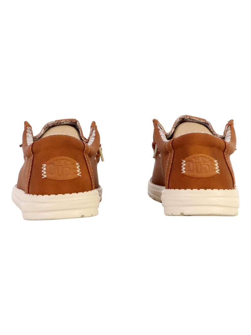 Mocassin à Lacets Hey Dude Wally Classic Marron - Kiabi