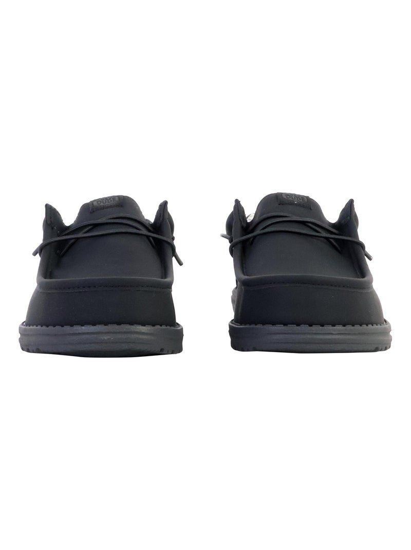 Mocassin à Lacets Hey Dude Wally Classic Noir - Kiabi