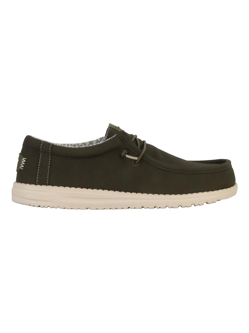 Mocassin à Lacets Hey Dude Wally Classic Vert - Kiabi