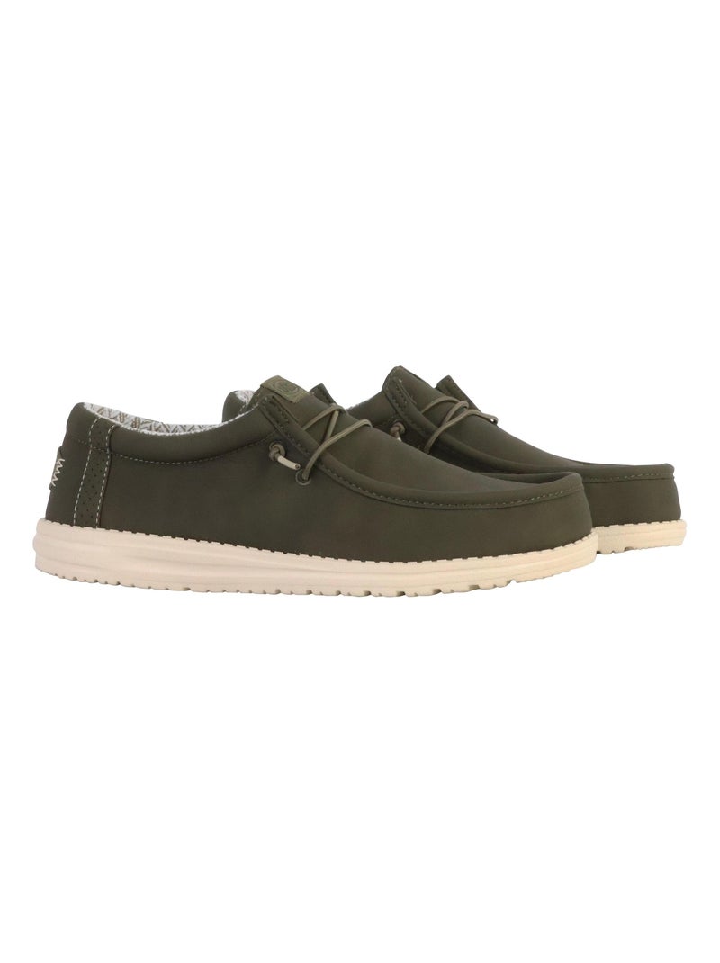 Mocassin à Lacets Hey Dude Wally Classic Vert - Kiabi