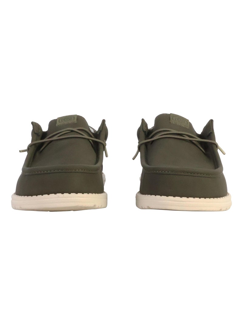 Mocassin à Lacets Hey Dude Wally Classic Vert - Kiabi