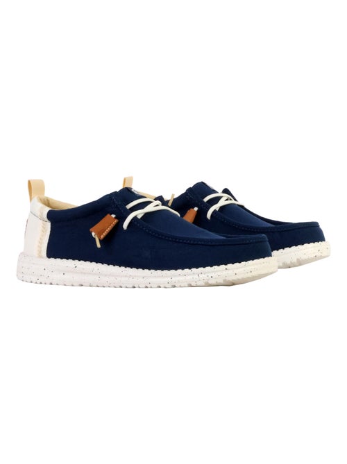 Mocassin à Lacets Hey Dude Wally Craft Linen - Kiabi