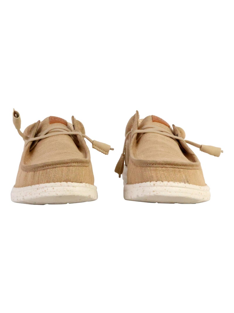 Mocassin à Lacets Hey Dude Wally Elevated Basics Beige - Kiabi