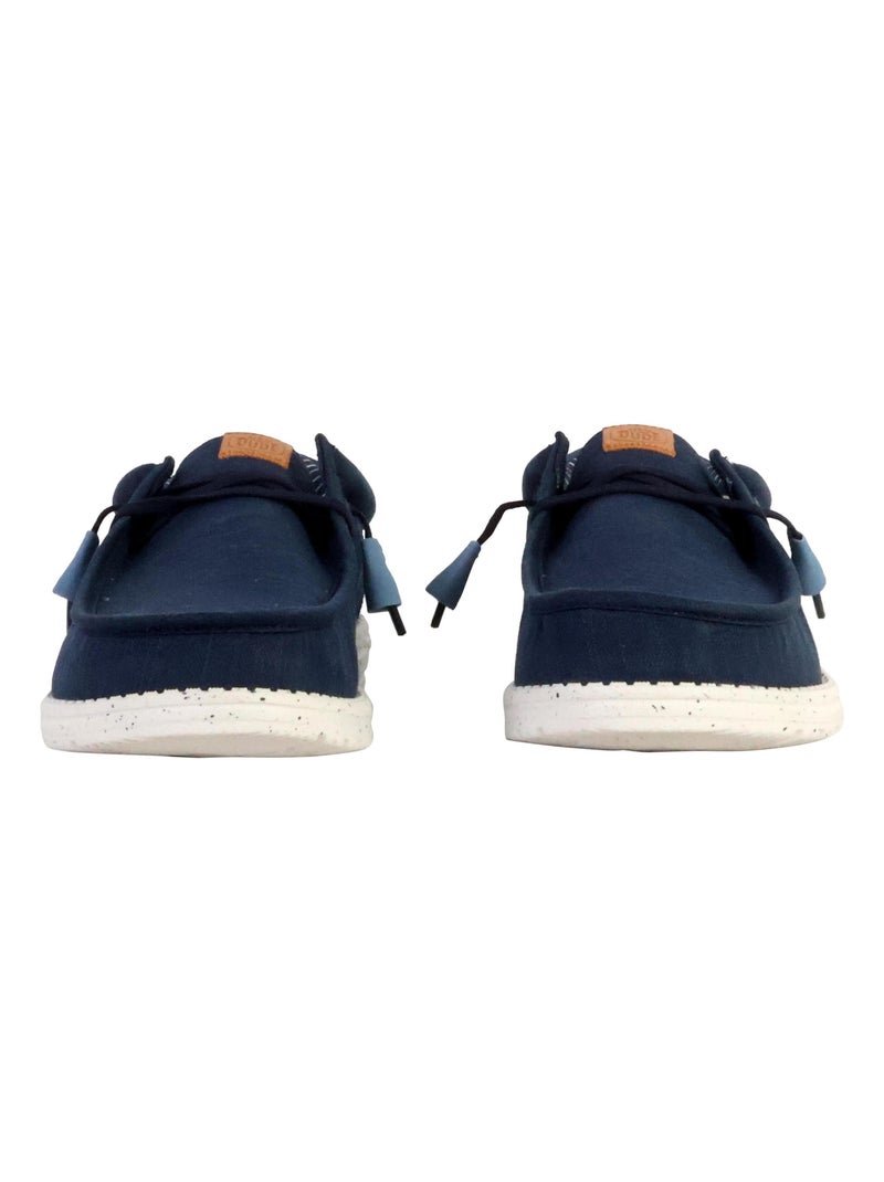 Mocassin à Lacets Hey Dude Wally Elevated Basics Bleu - Kiabi