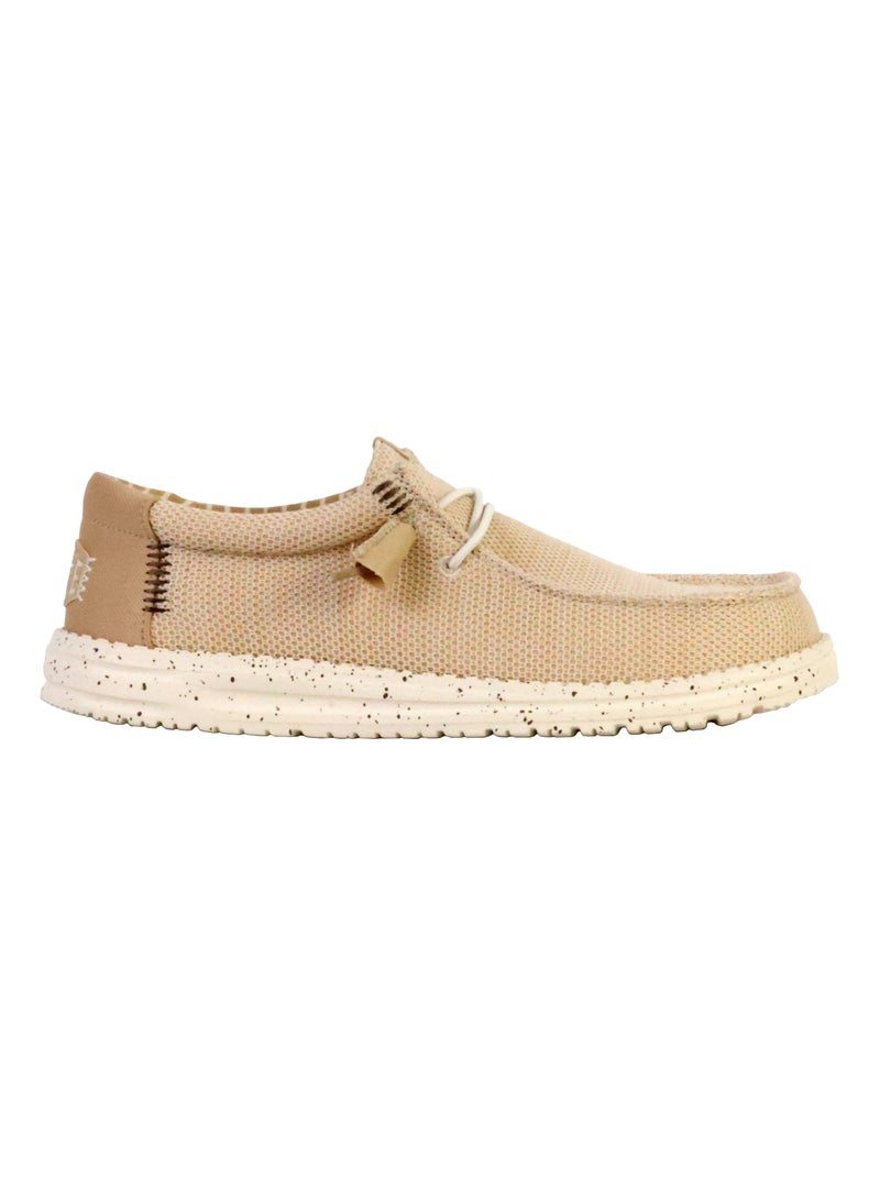 Mocassin à Lacets Hey Dude Wally Stretch Sox Beige - Kiabi