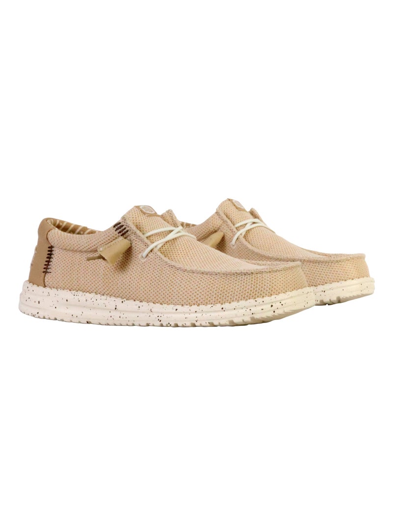 Mocassin à Lacets Hey Dude Wally Stretch Sox Beige - Kiabi