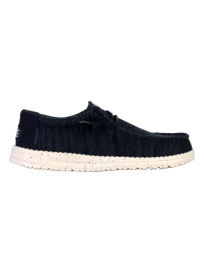 Mocassin à Lacets Hey Dude Wally Stretch Sox Bleu - Kiabi