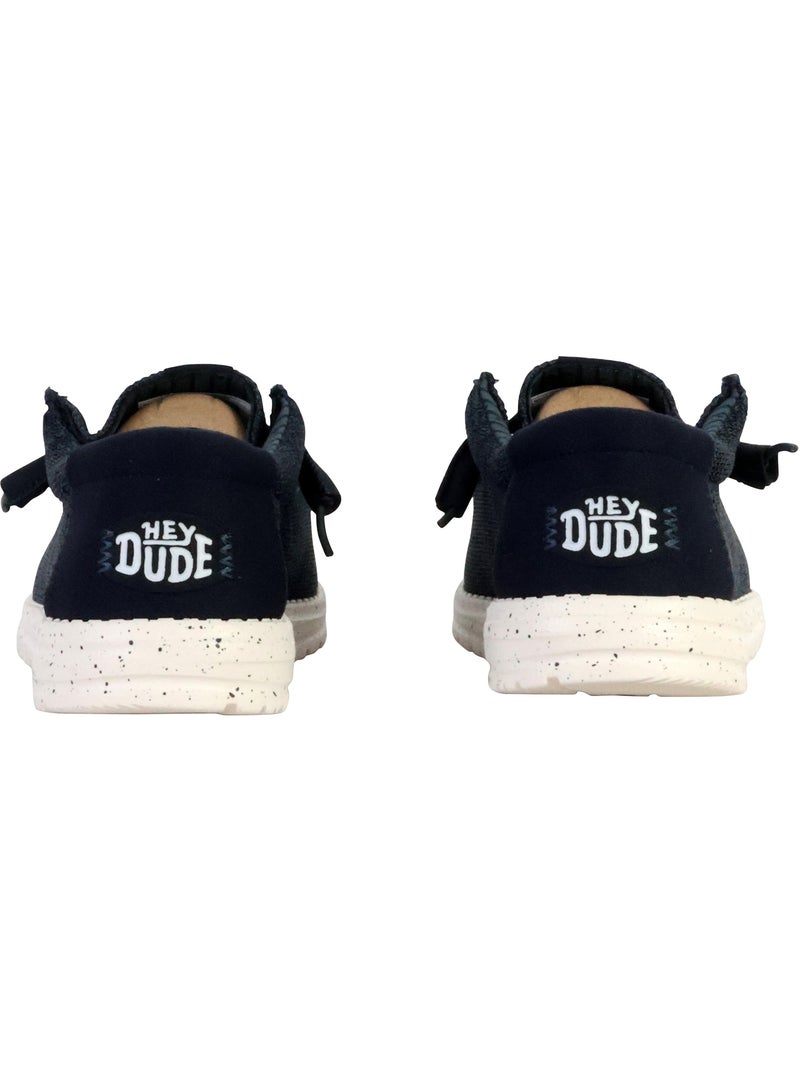 Mocassin à Lacets Hey Dude Wally Stretch Sox Bleu marine - Kiabi