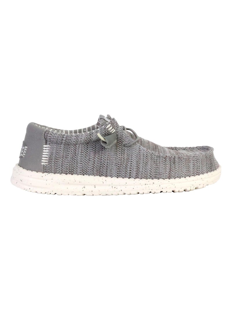 Mocassin à Lacets Hey Dude Wally Stretch Sox Gris - Kiabi