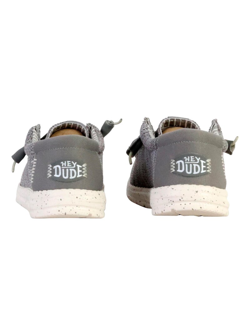 Mocassin à Lacets Hey Dude Wally Stretch Sox Gris - Kiabi