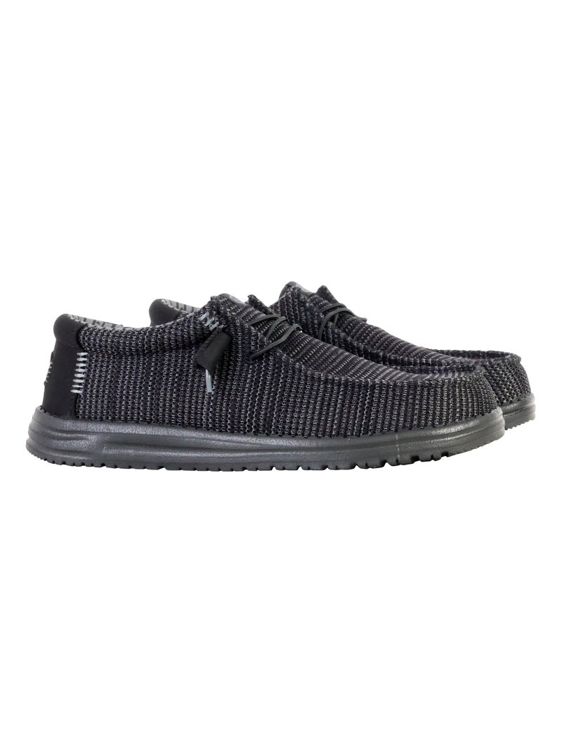 Mocassin à Lacets Hey Dude Wally Stretch Sox Noir - Kiabi