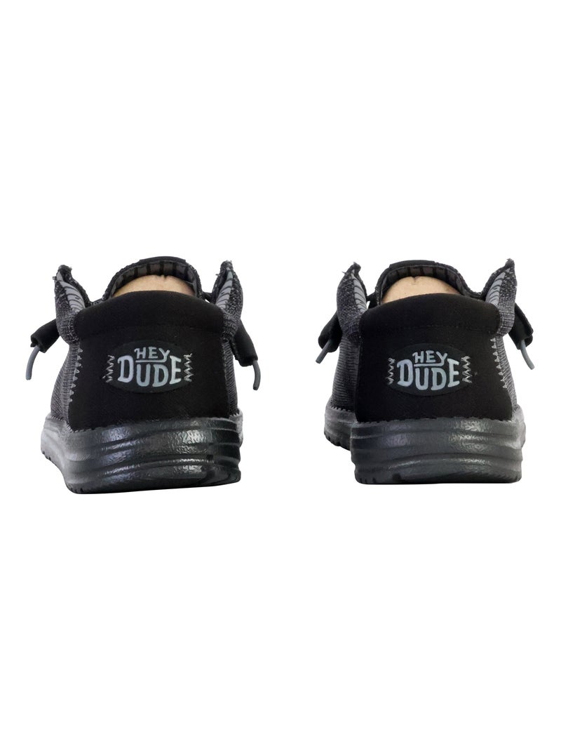Mocassin à Lacets Hey Dude Wally Stretch Sox Noir - Kiabi