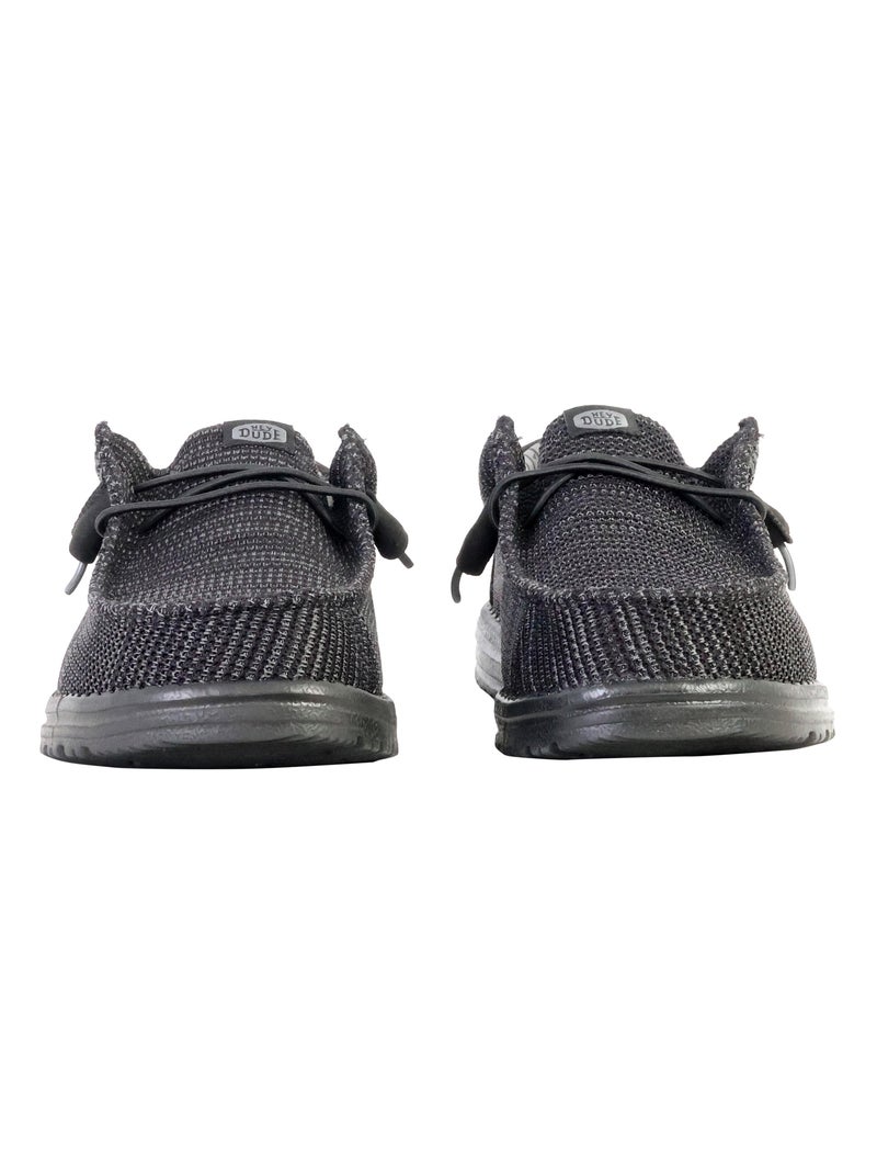 Mocassin à Lacets Hey Dude Wally Stretch Sox Noir - Kiabi
