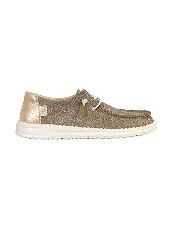 Mocassin à Lacets Hey Dude Wendy Metallic Sparkle