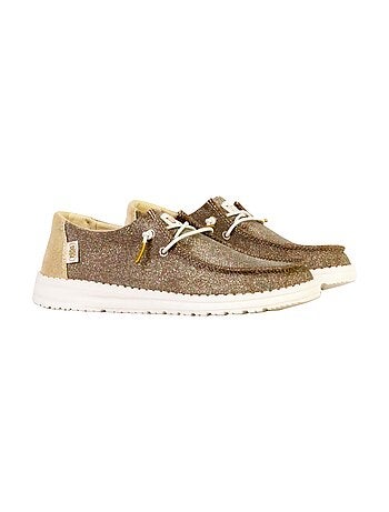 Mocassin à Lacets Hey Dude Wendy Metallic Sparkle
