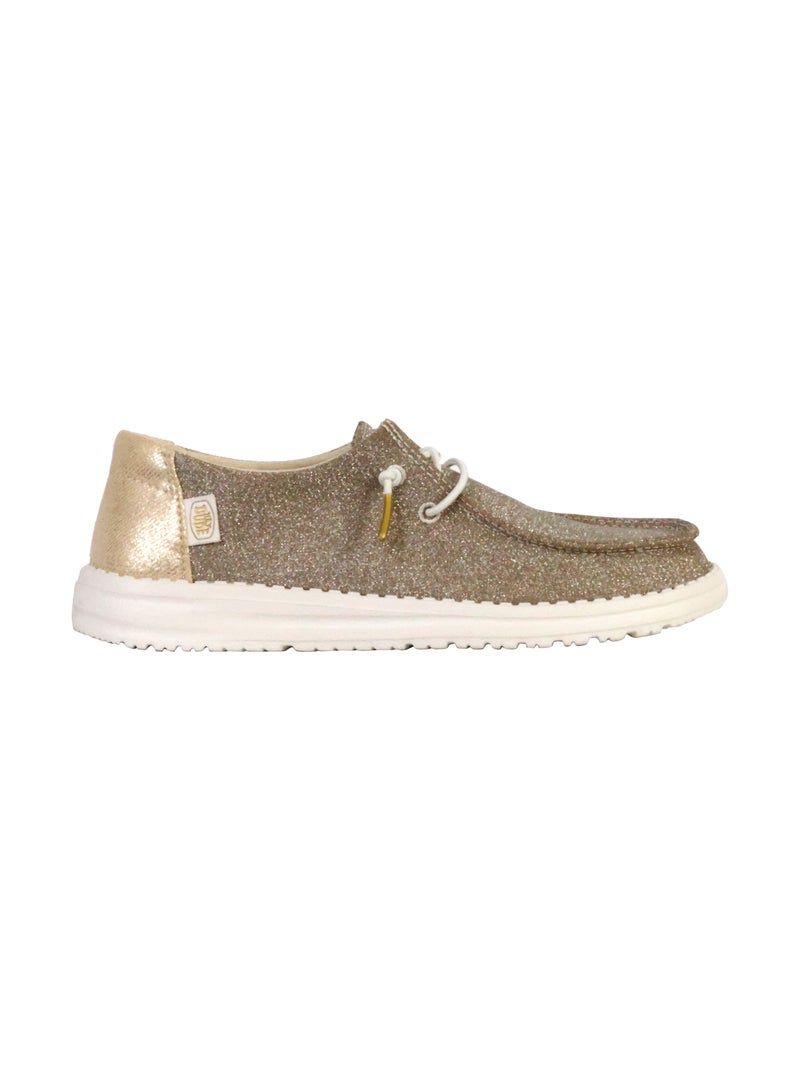 Mocassin à Lacets Hey Dude Wendy Metallic Sparkle Doré/or - Kiabi