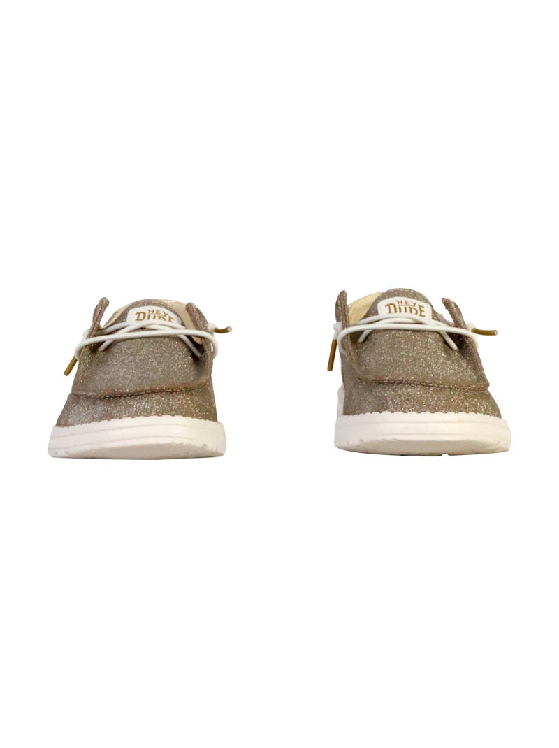 Mocassin à Lacets Hey Dude Wendy Metallic Sparkle Doré/or - Kiabi