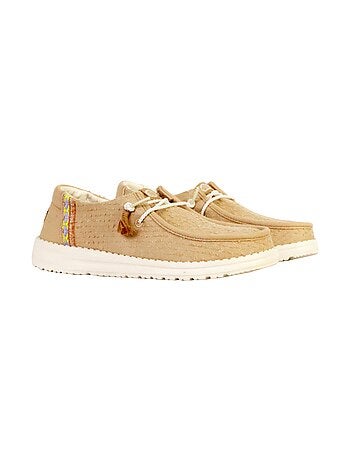Mocassin à Lacets Hey Dude Wendy Perf Canvas