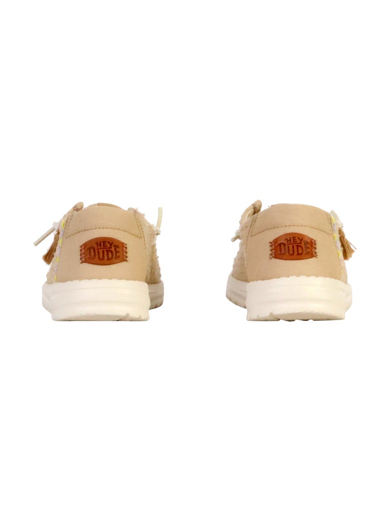 Mocassin à Lacets Hey Dude Wendy Perf Canvas Beige - Kiabi