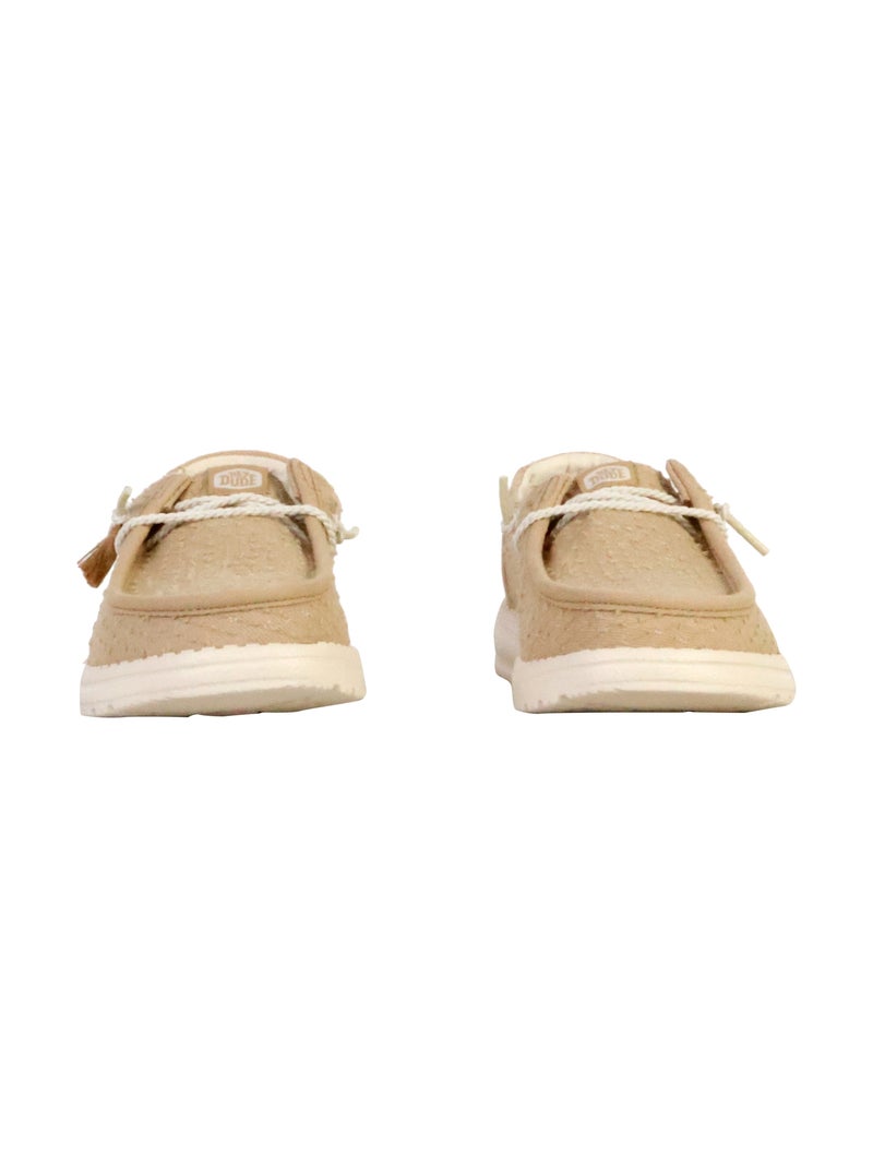 Mocassin à Lacets Hey Dude Wendy Perf Canvas Beige - Kiabi