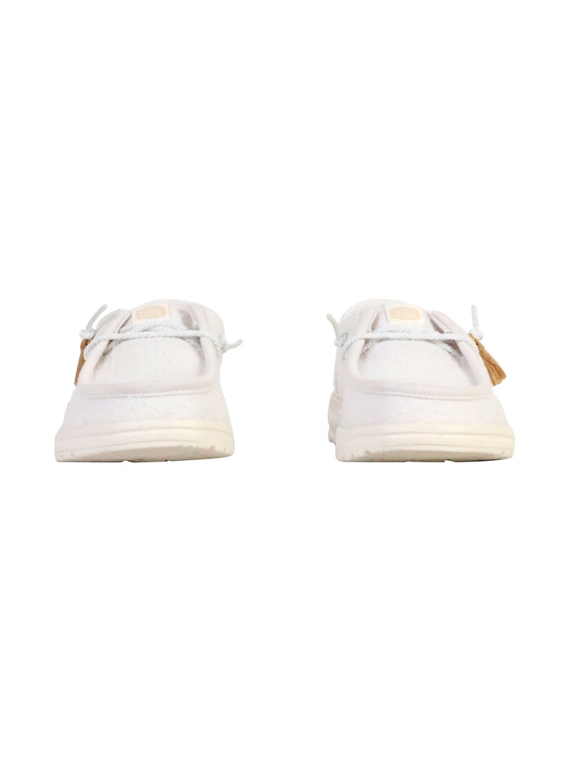 Mocassin à Lacets Hey Dude Wendy Perf Canvas Blanc - Kiabi