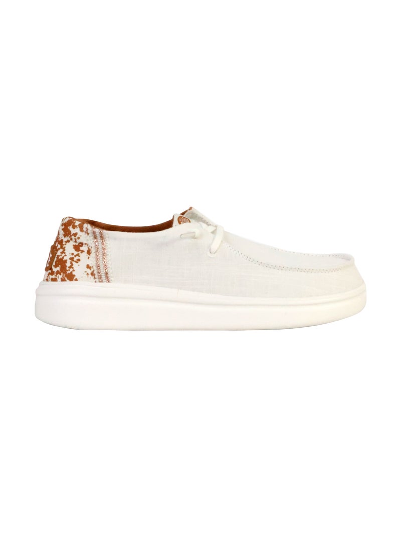Mocassin à Lacets Hey Dude Wendy Rise Animal Blanc - Kiabi