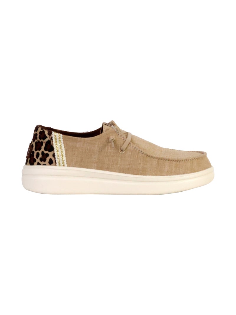 Mocassin à Lacets Hey Dude Wendy Rise Animal Marron - Kiabi