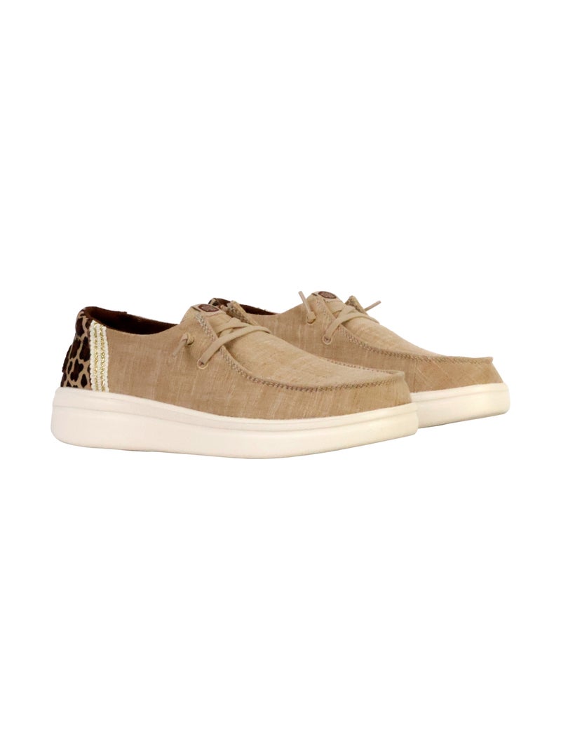 Mocassin à Lacets Hey Dude Wendy Rise Animal Marron - Kiabi