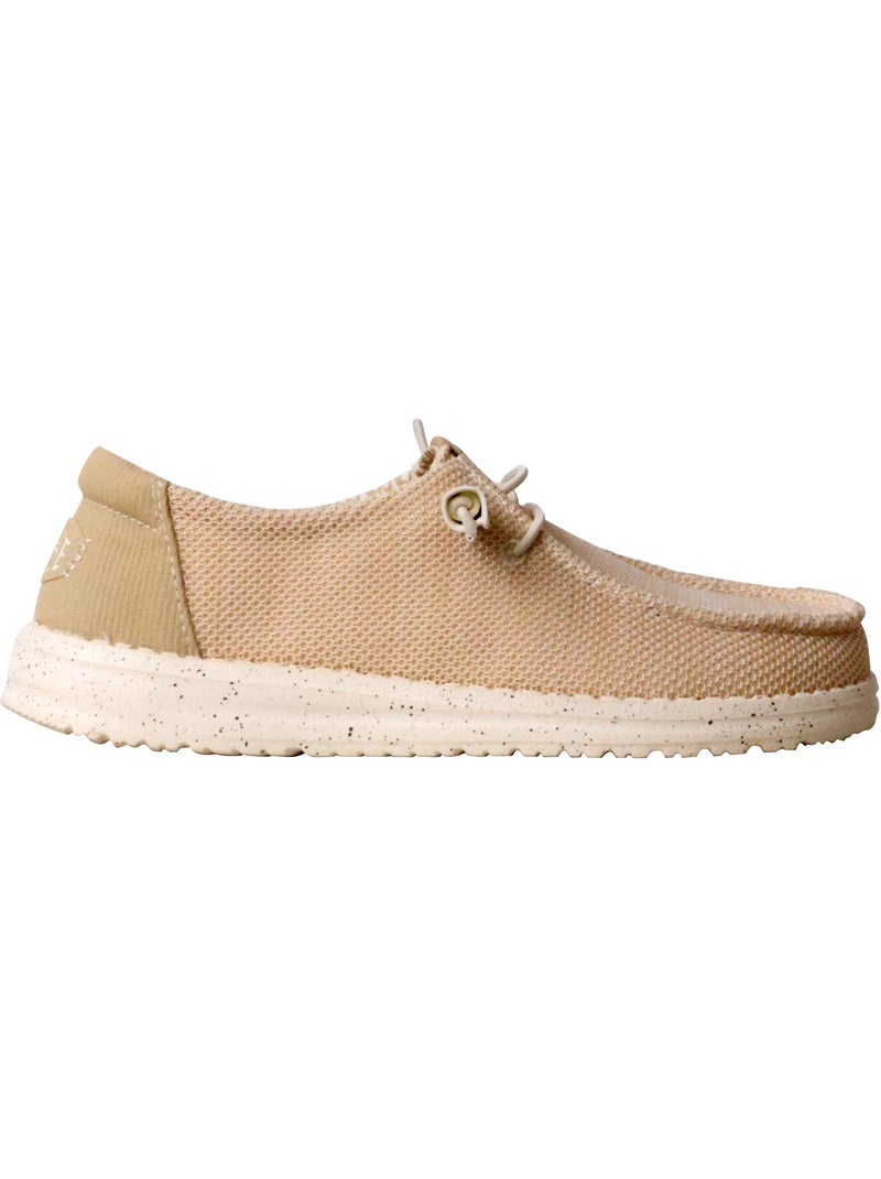 Mocassin à Lacets Hey Dude Wendy Stretch Sox Beige - Kiabi