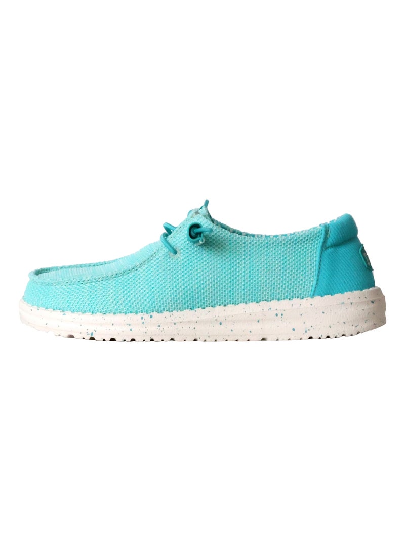 Mocassin à Lacets Hey Dude Wendy Stretch Sox Bleu - Kiabi