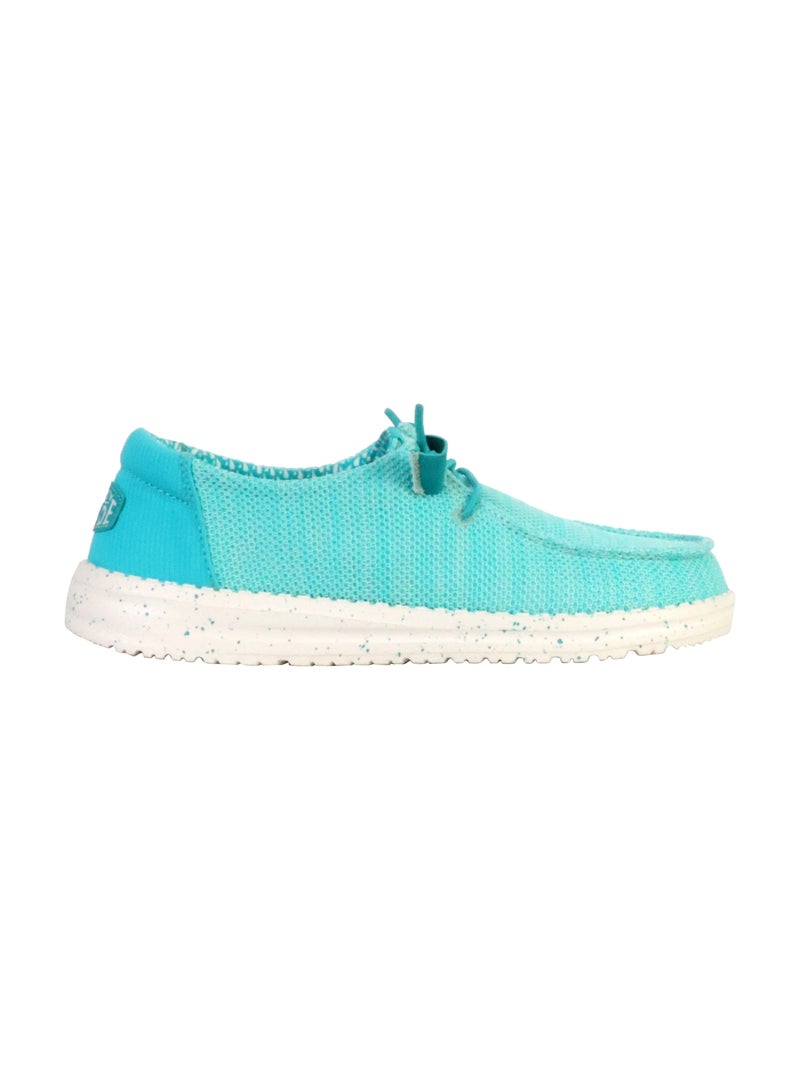 Mocassin à Lacets Hey Dude Wendy Stretch Sox Bleu - Kiabi