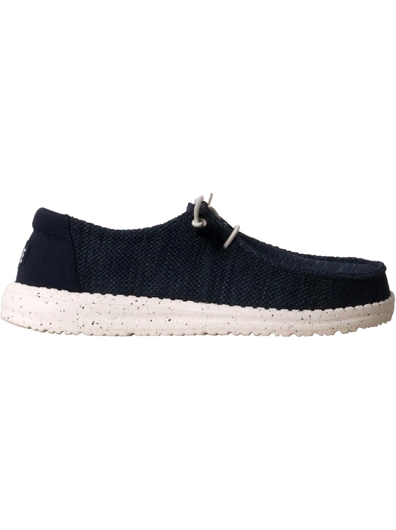 Mocassin à Lacets Hey Dude Wendy Stretch Sox Bleu marine - Kiabi