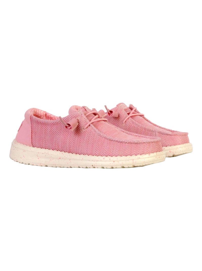 Mocassin à Lacets Hey Dude Wendy Stretch Sox Rose - Kiabi