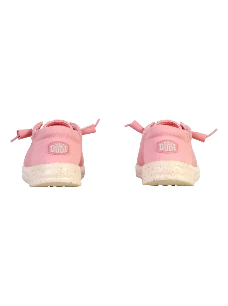 Mocassin à Lacets Hey Dude Wendy Stretch Sox Rose - Kiabi