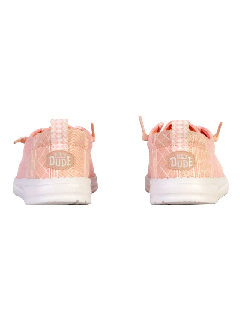 Mocassin à Lacets Hey Dude Wendy Surf Wash Rose - Kiabi