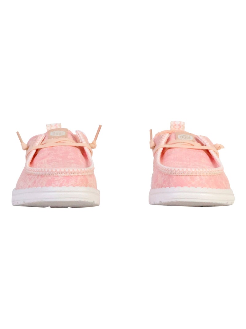 Mocassin à Lacets Hey Dude Wendy Surf Wash Rose - Kiabi