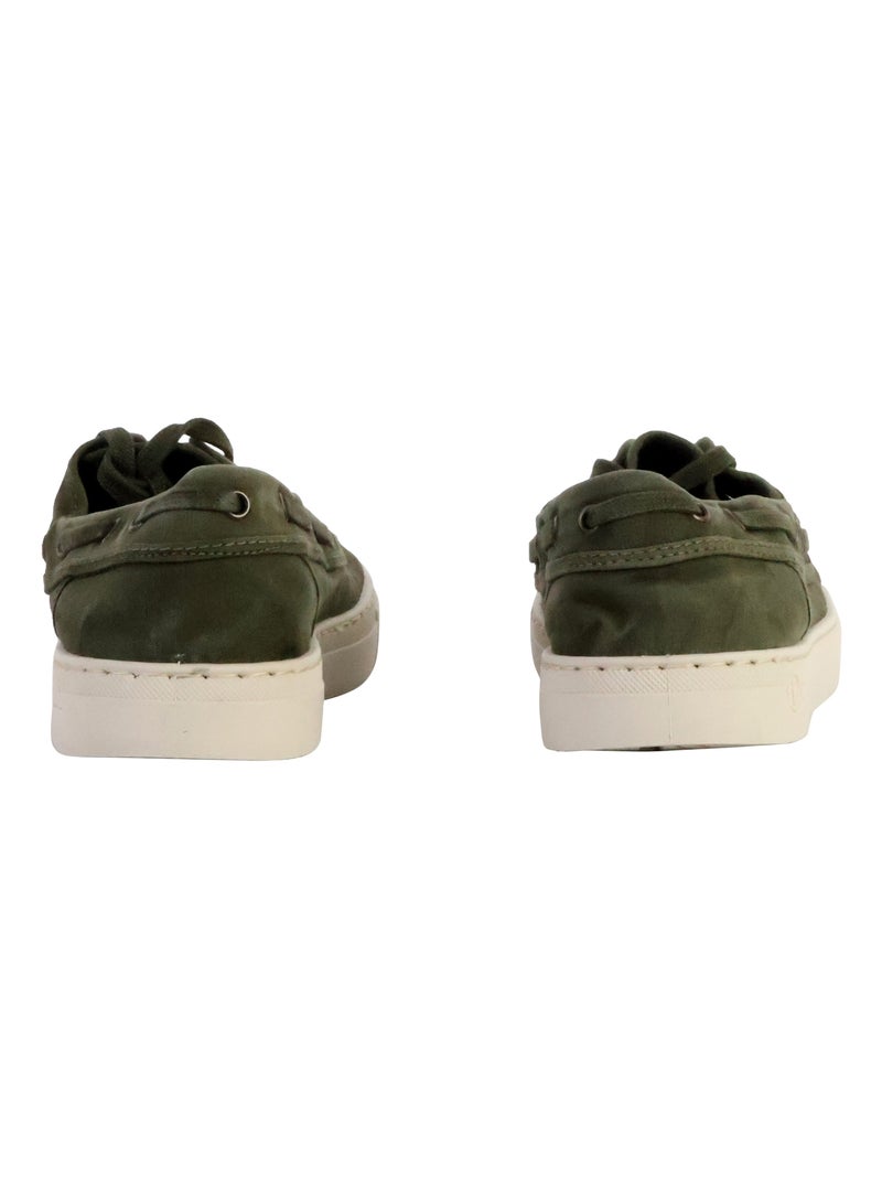 Mocassin à Lacets Natural World Kaki - Kiabi
